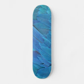 Ich bin blau - Macaw Federn Skateboard (Vorderseite)