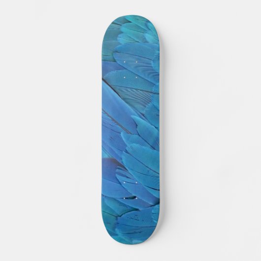 Ich bin blau - Macaw Federn Skateboard (Vorderseite)