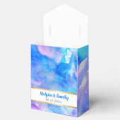 Ich bin BLAU WATERCOLOR Hochzeitsgeschenk-Geschenk Geschenkschachtel (Geöffnet)