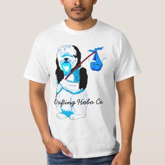 Ich bin blauer Hundeshirt T-Shirt (Vorderseite)