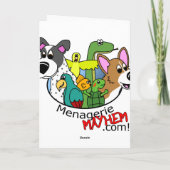 Ich bin Blue Quaker Parakeet Card Karte (Rückseite)