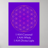 Ich BIN Blume Life Meditation Poster (Vorne)