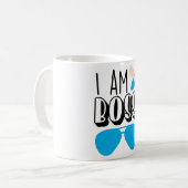 Ich bin Boss Funny Baby Boy Print Kaffeetasse (Vorderseite Links)