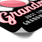 Ich bin Bowling Oma Funny Bowling Bowler Poster (Ecke)