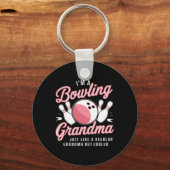 Ich bin Bowling Oma Funny Bowling Bowler Schlüsselanhänger (Vorderseite)