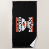 Ich bin Bowling Opa Strandtuch (Vorderseite)