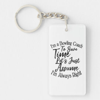 Ich bin Bowling-Trainer, um Zeit Retten. Nehmen wi Schlüsselanhänger
