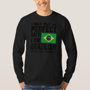 Ich bin brasilianische Flagge Brasilien Heritage B T-Shirt