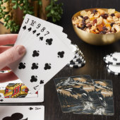 Ich bin British Columbian und spiele Karten Spielkarten (In Situ)