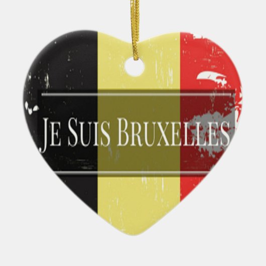 Ich bin Brüssel (Je Juis Bruxelles) Keramikornament (Vorne)