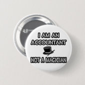 Ich bin Buchhalter... Nicht ein Magier Button (Vorne & Hinten)