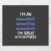 Ich bin Buchhalter Schaumweinetikett (Einzelnes Label)