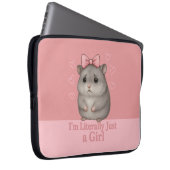 Ich bin buchstäblich nur ein Mädchen Trauriger Ham Laptopschutzhülle (Vorne Rechts)
