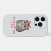 Ich bin buchstäblich nur ein trauriger Hamster Mäd iPhone Hülle (Rückseite (Horizontal))