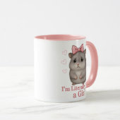 Ich bin buchstäblich nur ein trauriger Hamster Mäd Tasse (VorderseiteRechts)