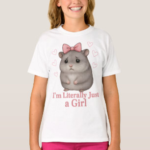 Ich bin buchstäblich nur ein trauriges Hamster-Mäd T-Shirt