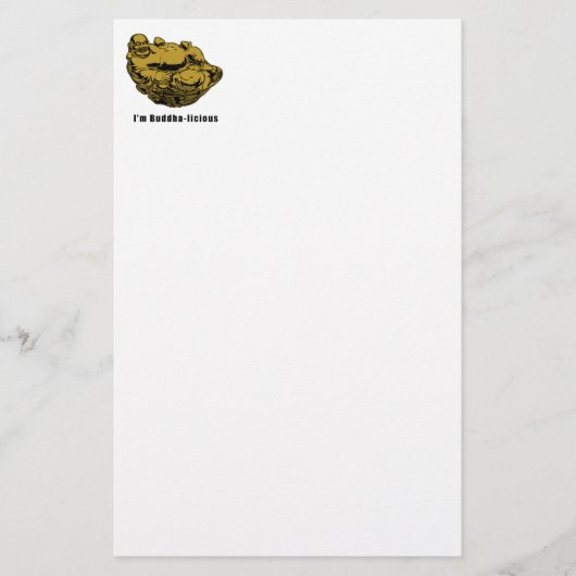 Ich bin Buddha-laizistisch Briefpapier (Vorderseite)