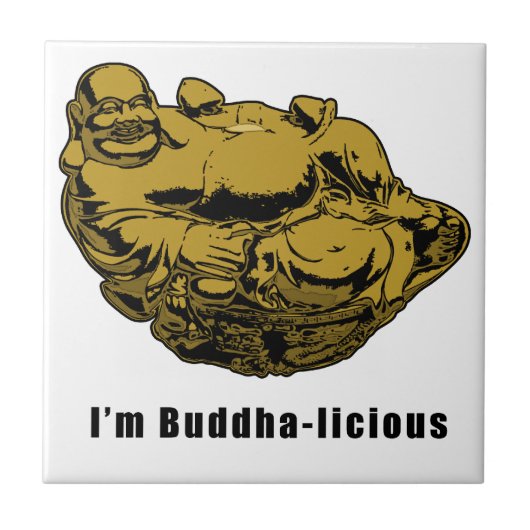 Ich bin Buddha-laizistisch Fliese (Vorderseite)