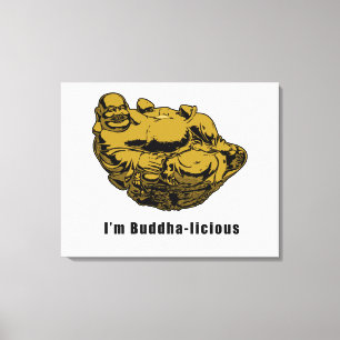 Ich bin Buddha-laizistisch Leinwanddruck