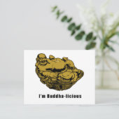 Ich bin Buddha-laizistisch Postkarte (Stehend Vorderseite)