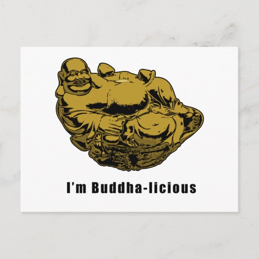 Ich bin Buddha-laizistisch Postkarte (Vorderseite)