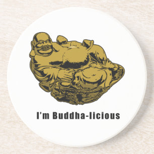 Ich bin Buddha-laizistisch Sandstein Untersetzer