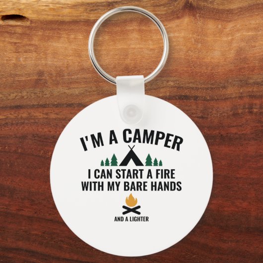 Ich bin Camper Schlüsselanhänger (Vorderseite)