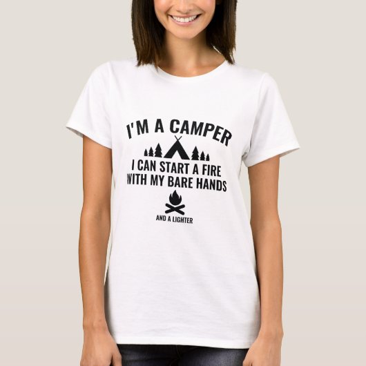 Ich bin Camper T-Shirt (Vorderseite)