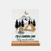 Ich bin Camping Vater - Funny Vatertag Camping Acrylschild (Vorderseite)