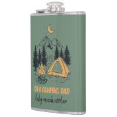 Ich bin Camping Vater - Funny Vatertag Camping Flachmann (Links)