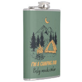 Ich bin Camping Vater - Funny Vatertag Camping Flachmann (Rechts)