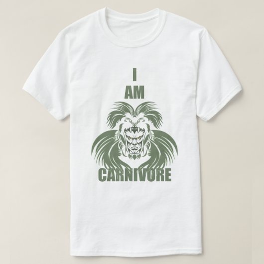 ICH BIN CARNIVORE T-Shirt (Design vorne)