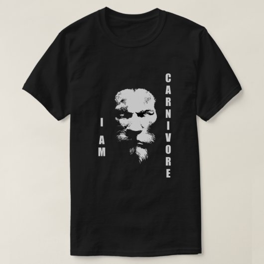 ICH BIN CARNIVORE T-Shirt (Design vorne)
