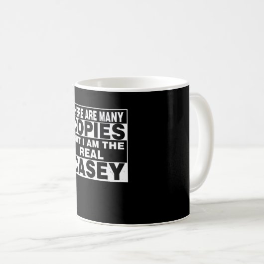 Ich bin Casey Funny Personalisierter Spaß Kaffeetasse (VorderseiteRechts)