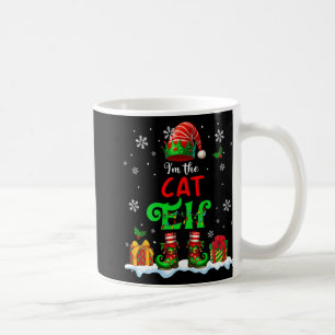 Ich bin Cat Elf Weihnachtself Kostüm Kat Besitzer Kaffeetasse