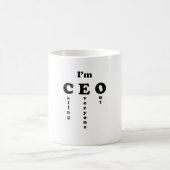 Ich bin CEO Kaffeetasse (Mittel)