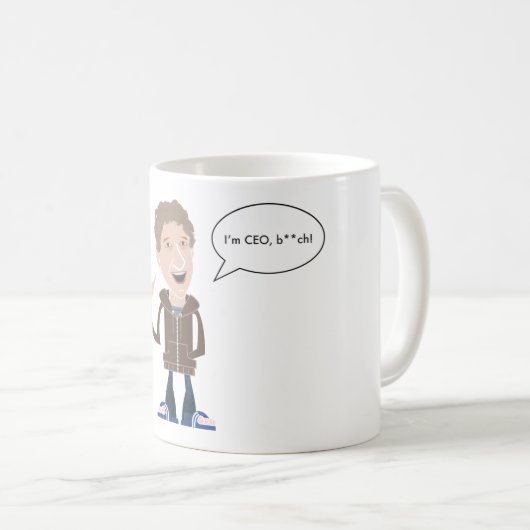 Ich bin CEO Kaffeetasse (VorderseiteRechts)