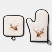 Ich bin chaotisch, niemals! ofenhandschuh & Topflappen-Set (Vorderseite)