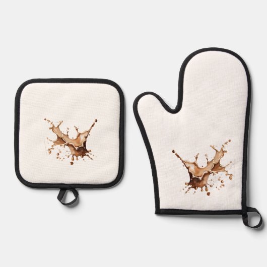 Ich bin chaotisch, niemals! ofenhandschuh & Topflappen-Set (Vorderseite)