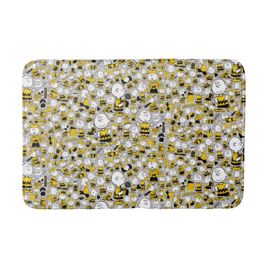 Ich bin Charlie Brown Pattern Badematte (Vorderseite)