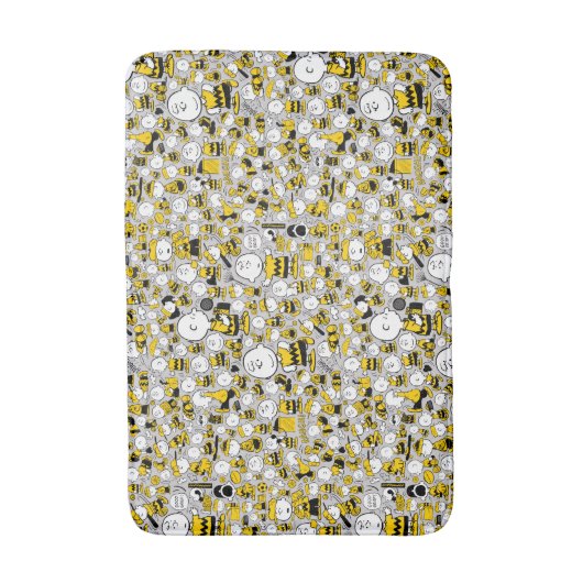 Ich bin Charlie Brown Pattern Badematte (Vorderseite Vertikal)