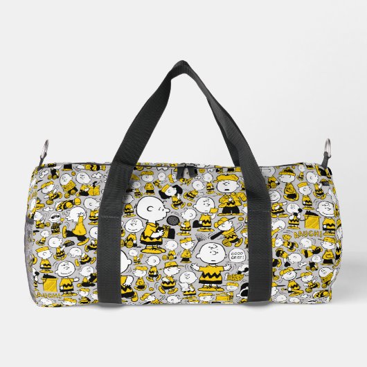 Ich bin Charlie Brown Pattern Duffle Bag (Rückseite)