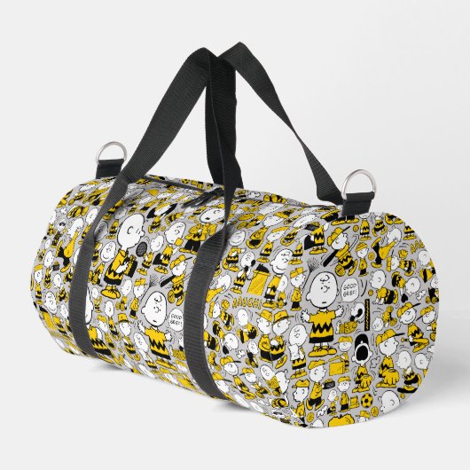 Ich bin Charlie Brown Pattern Duffle Bag (Linke Seite)