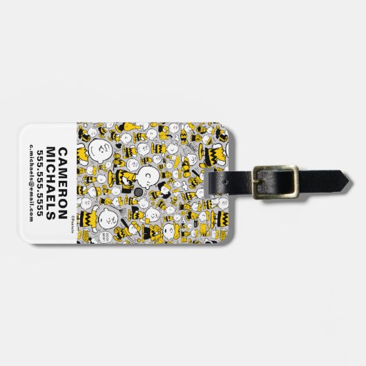 Ich bin Charlie Brown Pattern Gepäckanhänger (Vorderseite horizontal)