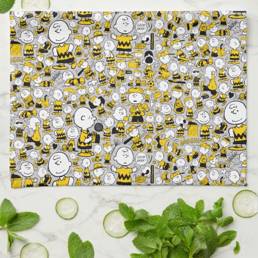 Ich bin Charlie Brown Pattern Geschirrtuch (Gefaltet)