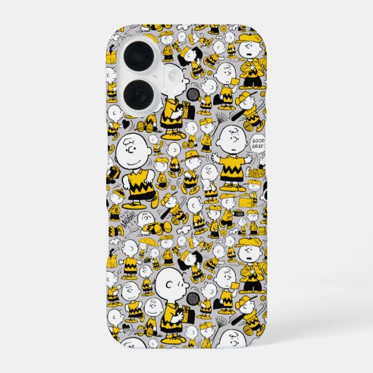 Ich bin Charlie Brown Pattern iPhone 16 Hülle (Rückseite)