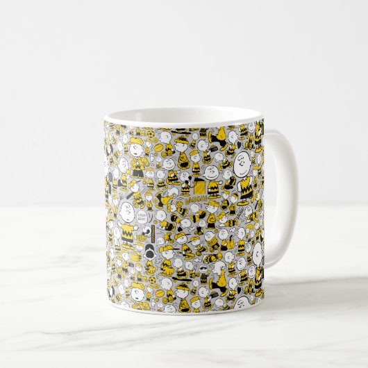 Ich bin Charlie Brown Pattern Kaffeetasse (VorderseiteRechts)