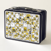 Ich bin Charlie Brown Pattern Metall Brotdose (Rückseite)