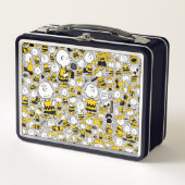 Ich bin Charlie Brown Pattern Metall Brotdose (Vorderseite)