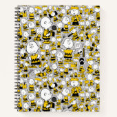 Ich bin Charlie Brown Pattern Notizblock (Vorderseite)